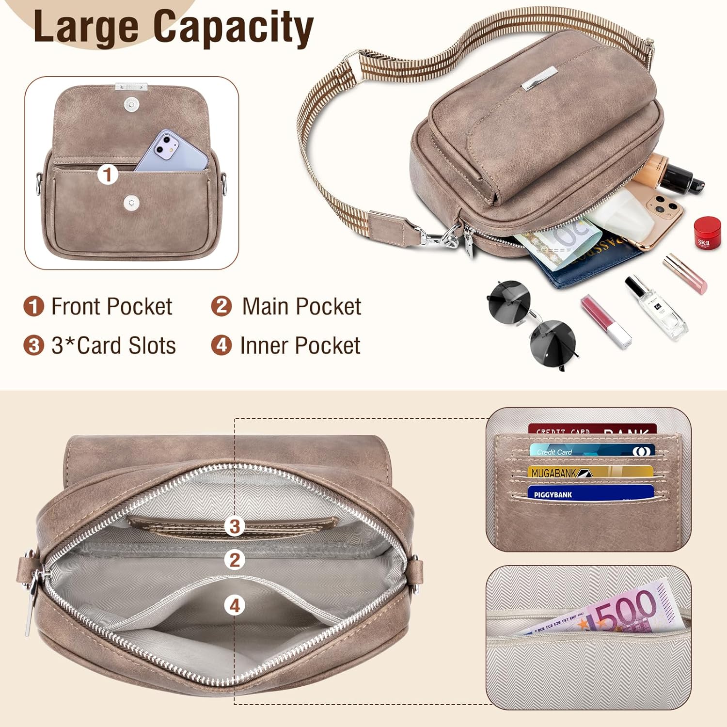 Elegante middelgrote tas