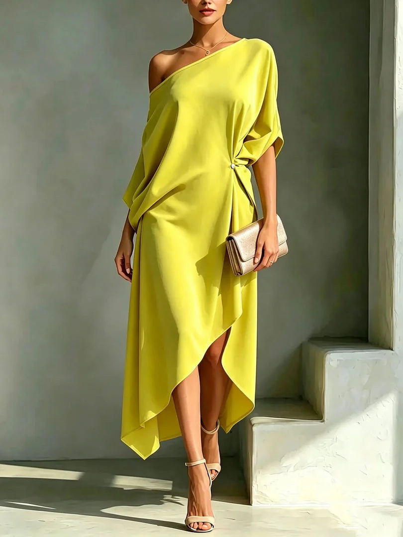 Coby | Elegante asymmetrische jurk
