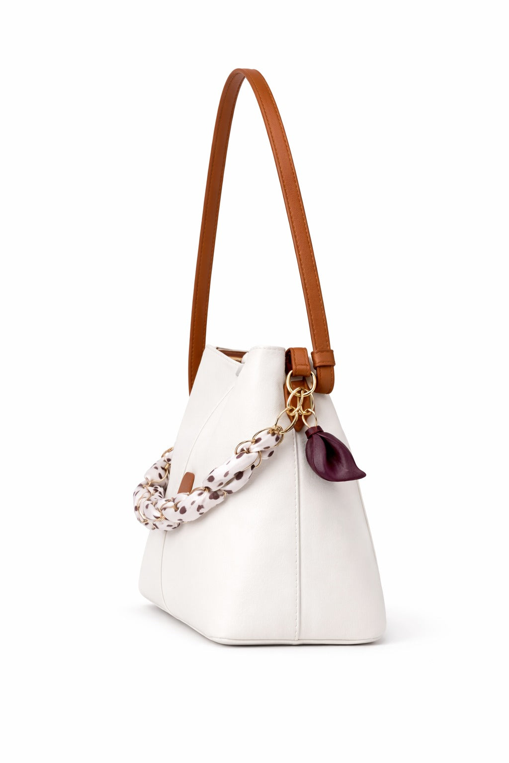 Luxe tas met bloemenprint