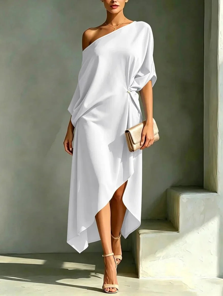 Coby | Elegante asymmetrische jurk