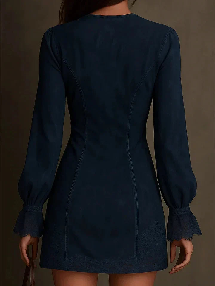 Amalia | Mini-Jurk Van Suède