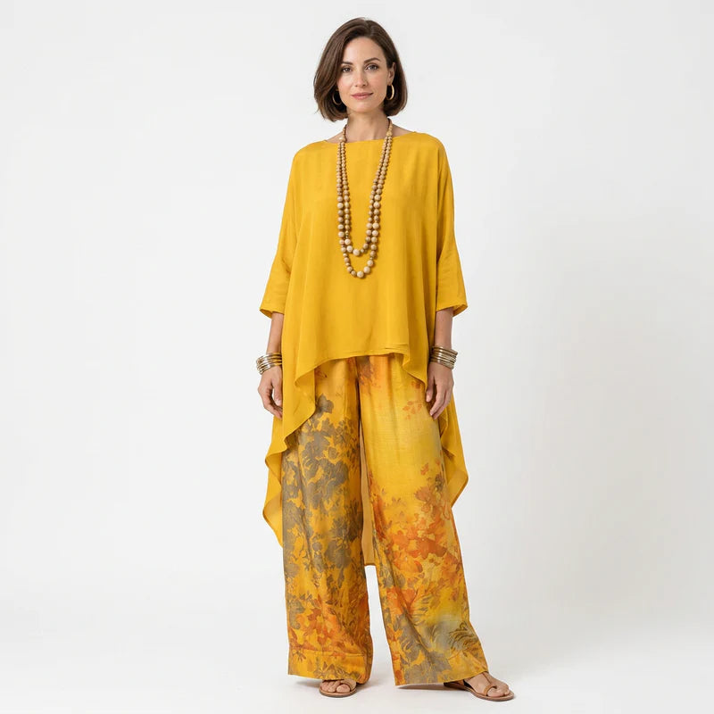 Brigitte | Tweedelige set met asymmetrische tuniek