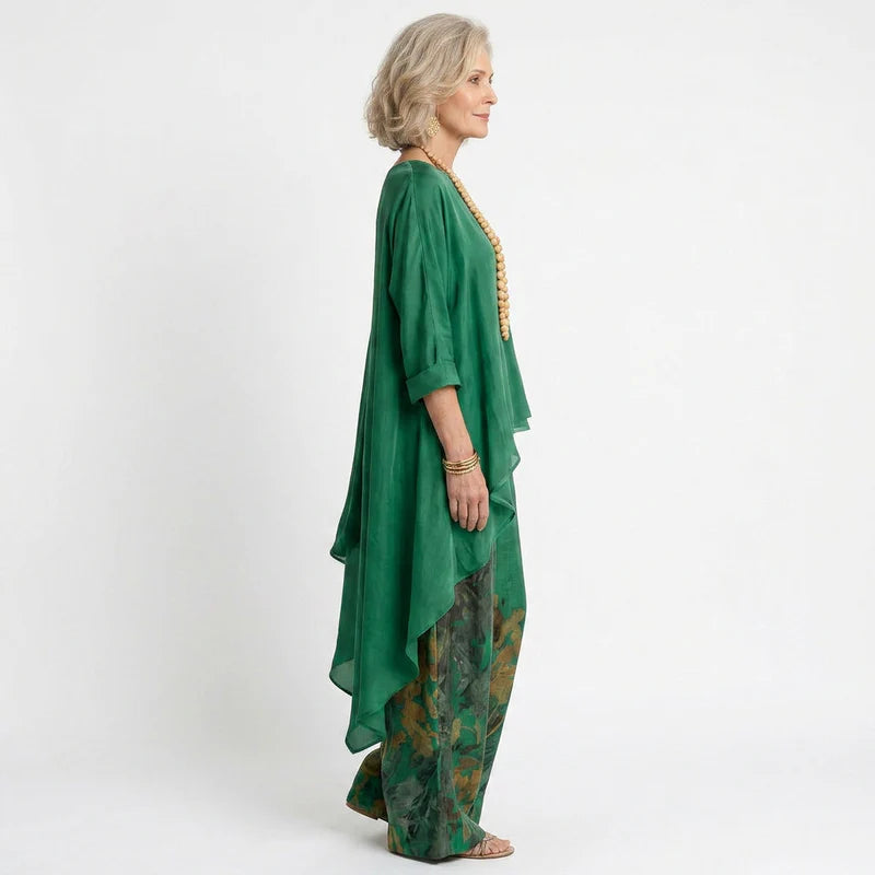 Brigitte | Tweedelige set met asymmetrische tuniek