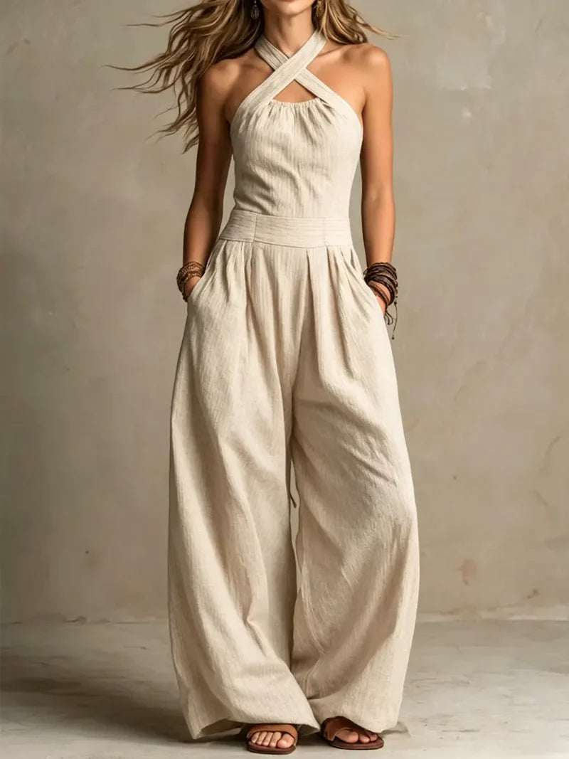 Natasja | Elegante jumpsuit van linnen en katoen